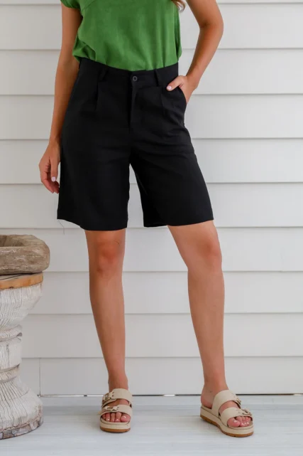 Braintree - Ladies Hemp Rayon Shorts Black