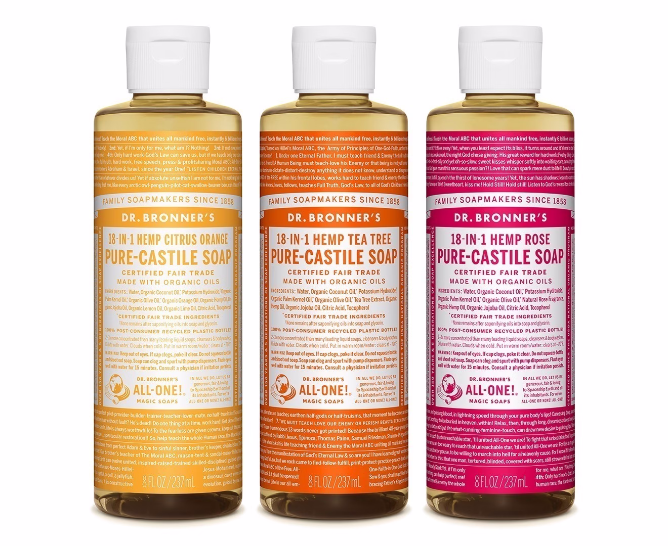 Dr. Bronner's Summer Lovin' Variety Pack 3x237ml - Image 3