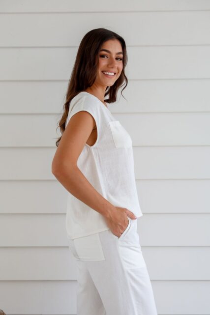 Braintree - Ladies Hemp Rayon Pocket Blouse - Image 2