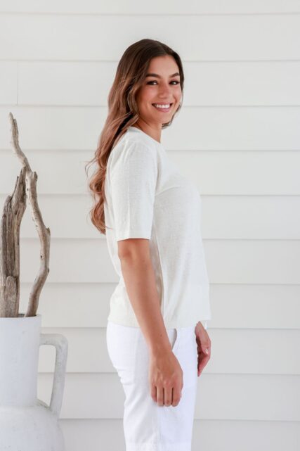 Braintree - Ladies Hemp Cotton Boxy Tee Natural - Image 3