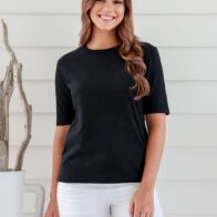 Braintree - Ladies Hemp Cotton Boxy Tee Black