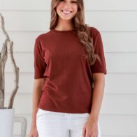 Braintree - Ladies Hemp Cotton Boxy Tee Red