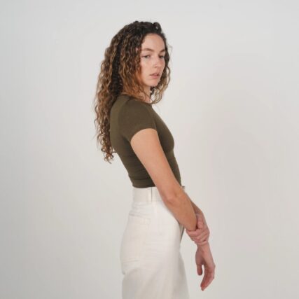Hemp Clothing Australia - Womens Stretch Fitted Tee - Image 8