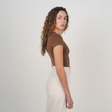 Hemp Clothing Australia - Womens Stretch Fitted Tee - Image 4