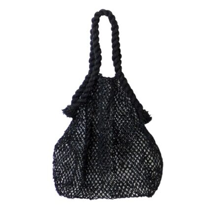 Fair Go Trading - Hemp String Knot Bag - Black