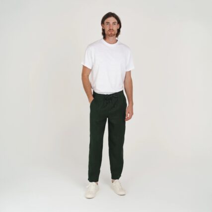 Hemp clothing Australia Heritage pants on male model