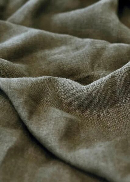Hemp Clothing Australia - Linen - Double Top Sheet - Olive - Image 3