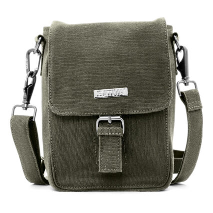 Sativa Eco Gorgeous Jensen Hemp Bag on White Background - Khaki