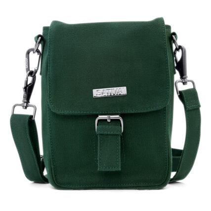 Sativa Eco Gorgeous Jensen Hemp Bag on White Background - Dark Green