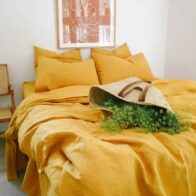 Hemp Clothing Australia- Double Duvet Cover - Chai