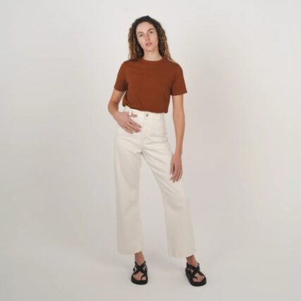 Hemp Clothing Australia - Womens Classic Tee Cinnamon - Image 6