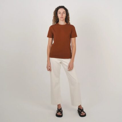 Hemp Clothing Australia - Womens Classic Tee Cinnamon - Image 9