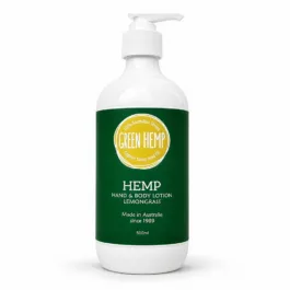 GREEN Hemp - Hand & Body Lotion Lemongrass 500ml