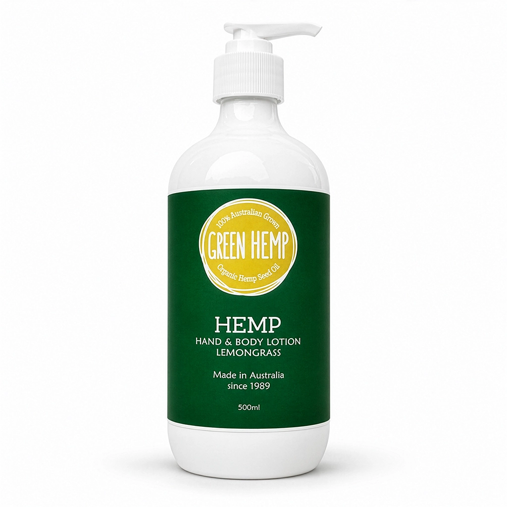 GREEN Hemp - Hand & Body Lotion Lemongrass 500ml
