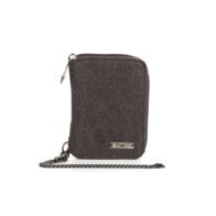 Sativa chain wallet on white background - grey