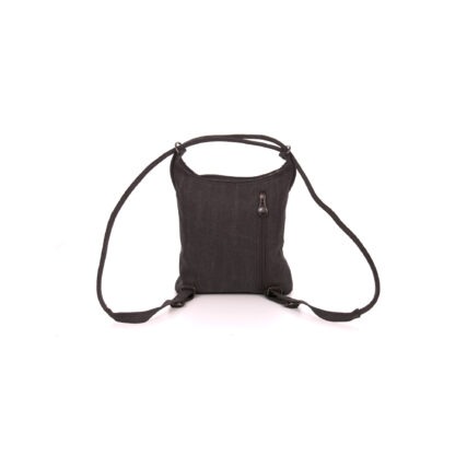 Sativa Hemp small handbag & Backpack on white background - Grey Backpack