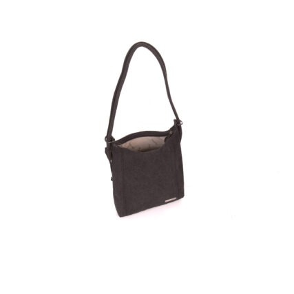 Sativa Hemp small handbag & Backpack on white background - Grey Front side