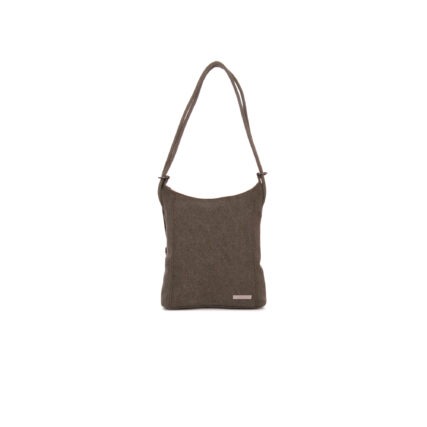 Sativa Hemp small handbag & Backpack on white background - Khaki