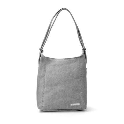 Sativa Hemp small handbag & Backpack on white background - Light Grey