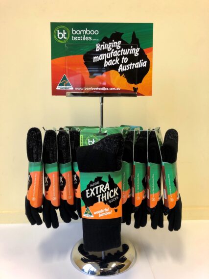 Bamboo Textiles - Aussie Extra Thick Socks - Black - Image 4
