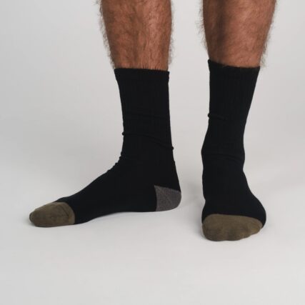 Hemp Clothing Australia - Crew Socks - Black - Image 2