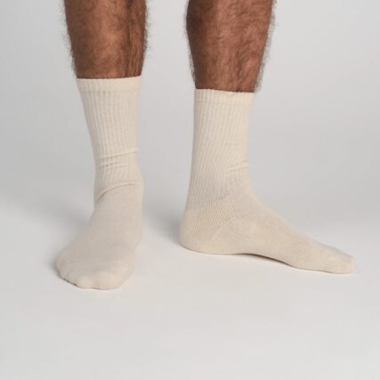 Hemp Clothing Australia - Crew Socks - Natural - Image 2