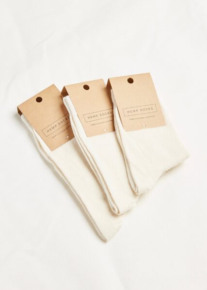 Hemp Clothing Australia - Daily Socks - Natural - Image 2