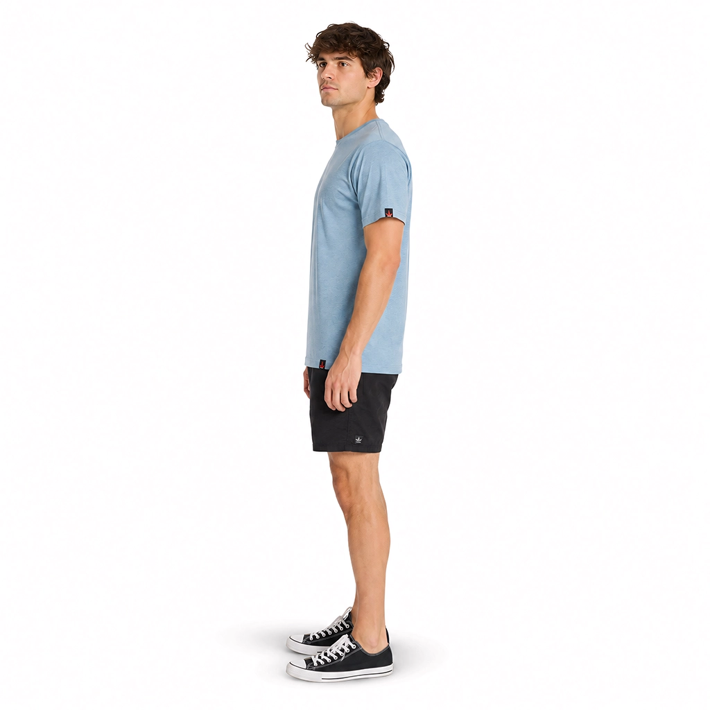 THTC - Hemp Originals T-Shirt Stone Blue (Premium Weight) - Image 4