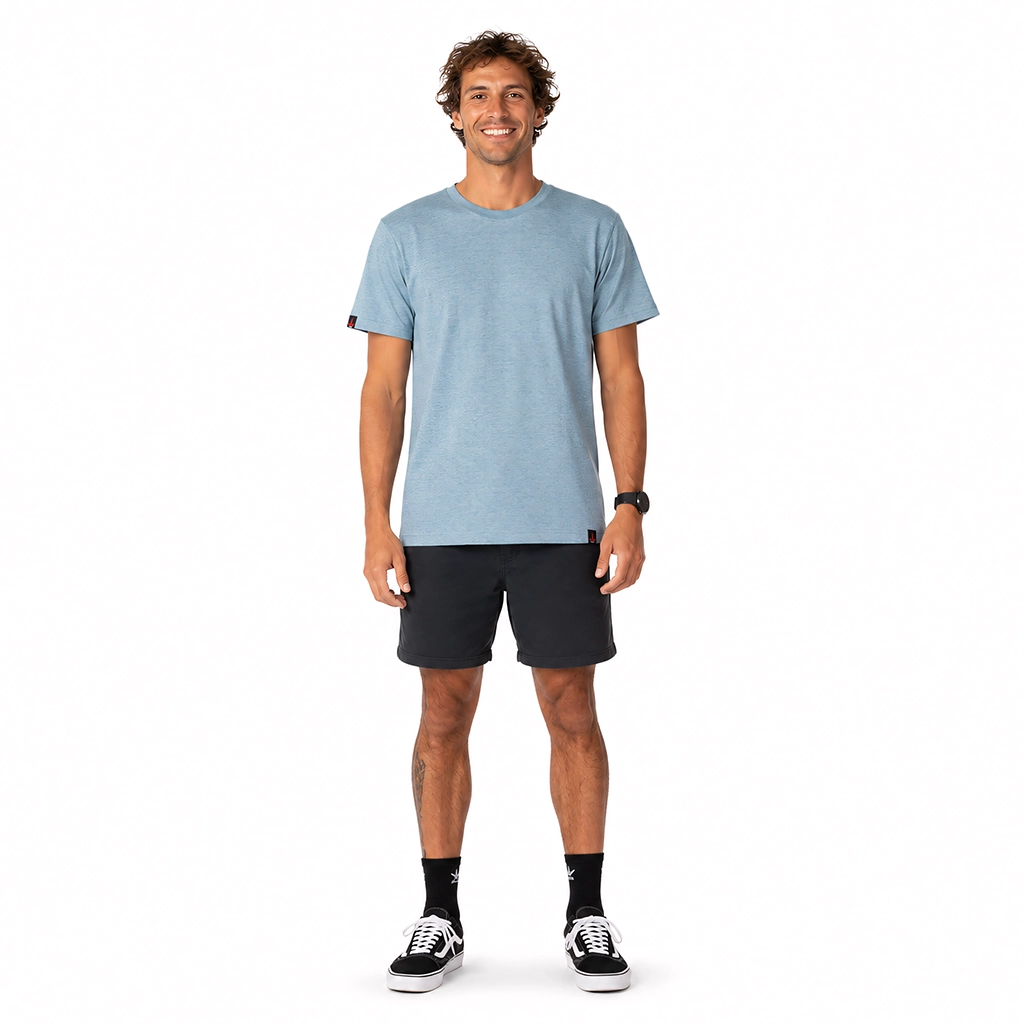 THTC - Hemp Originals T-Shirt Stone Blue (Premium Weight) - Image 2