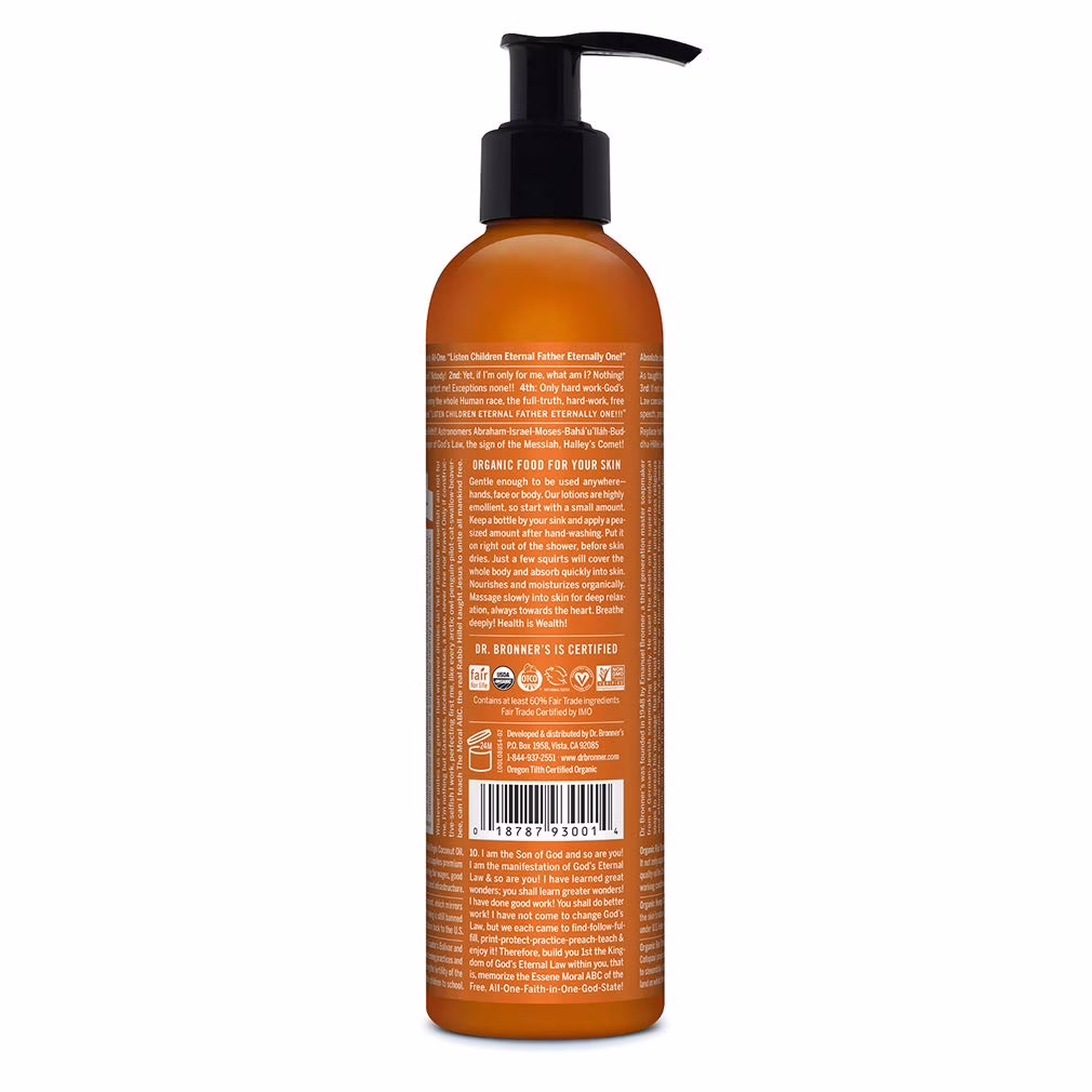 Dr. Bronner's Organic Hand & Body Lotion Orange Lavender 237ml