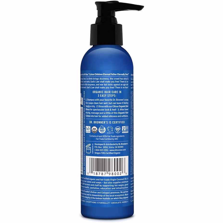 Dr Bronner's - Peppermint Hair Creme 177ml