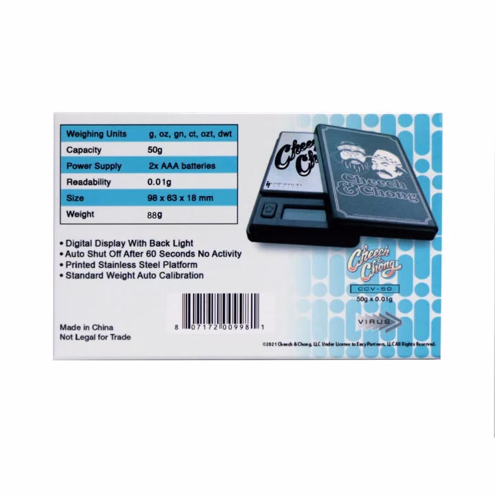 Infyniti Scales - Cheech and Chong Virus Pocket Scales - Image 4