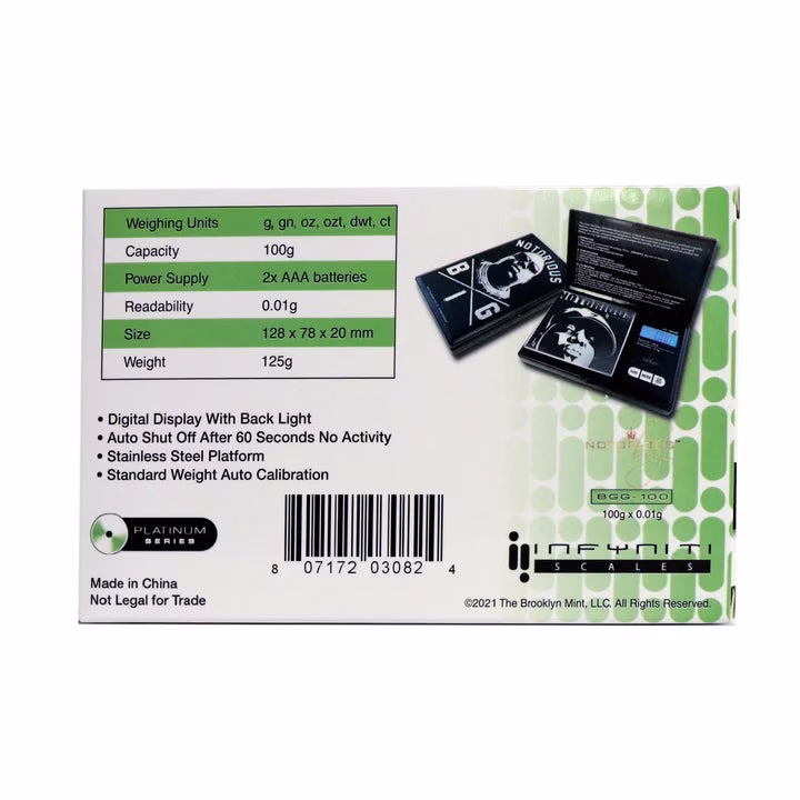 Infyniti Scales - Notorious B.I.G G-Force Pocket Scales