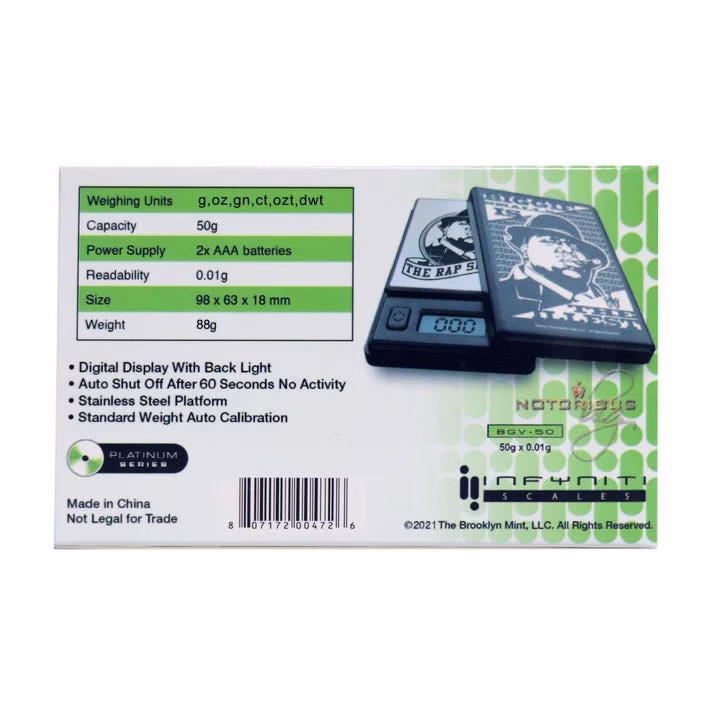 Infyniti Scales - Notorious B.I.G Virus Pocket Scales