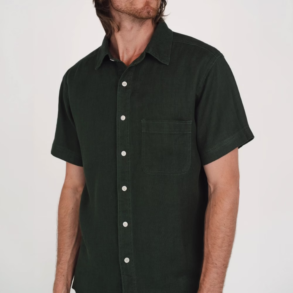Hemp Clothing Australia - Men's Heritage Short Sleeve Shirt - Image 9