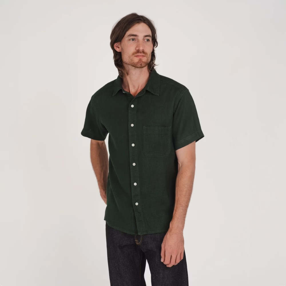 Hemp Clothing Australia - Men's Heritage Short Sleeve Shirt - Image 8