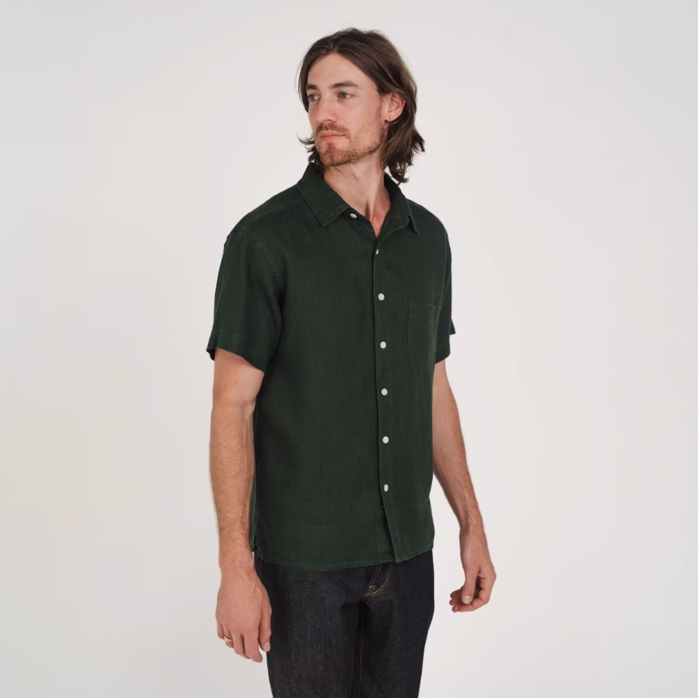Hemp Clothing Australia - Men's Heritage Short Sleeve Shirt - Image 7