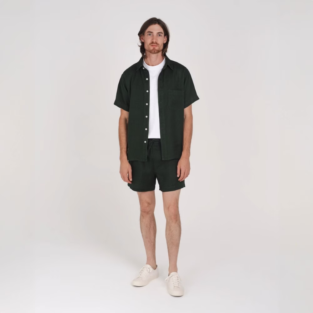 Hemp Clothing Australia - Men's Heritage Short Sleeve Shirt - Image 6