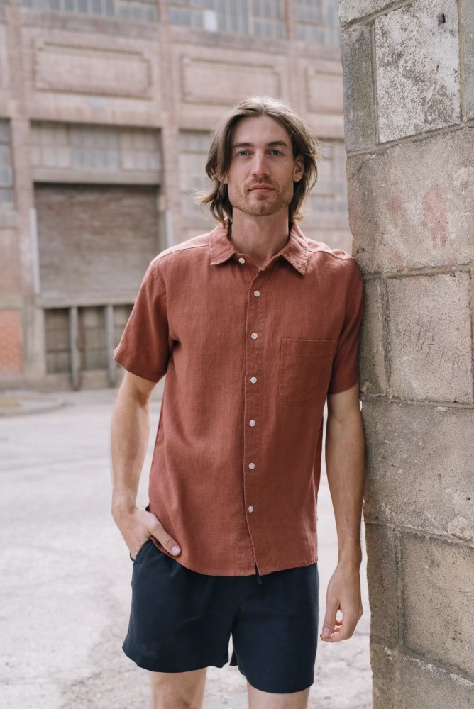 Hemp Clothing Australia - Men's Heritage Short Sleeve Shirt - Image 4