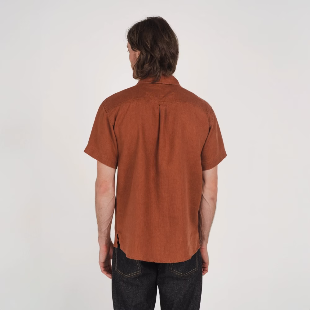 Hemp Clothing Australia - Men's Heritage Short Sleeve Shirt - Image 3