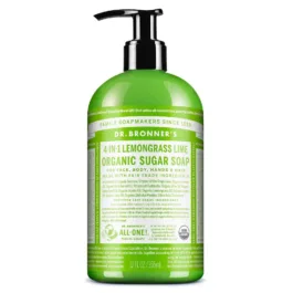 Dr. Bronner's 4-in-1 Organic Sugar Pump Soap Lemongrass Lime 355ml
