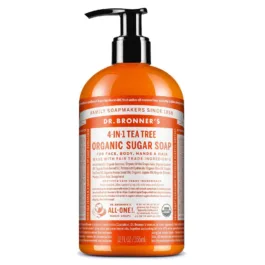 Dr. Bronner's 4-in-1 Organic Sugar Pump Soap Tea Tree 355ml