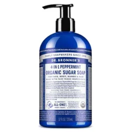 Dr. Bronner's 4-in-1 Organic Sugar Pump Soap Peppermint 355ml