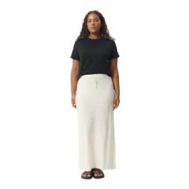 Afends - Focus Seersucker Maxi Skirt Off White