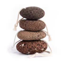 Bass Body Care volcanic rock exfoliator front view natural body care tool