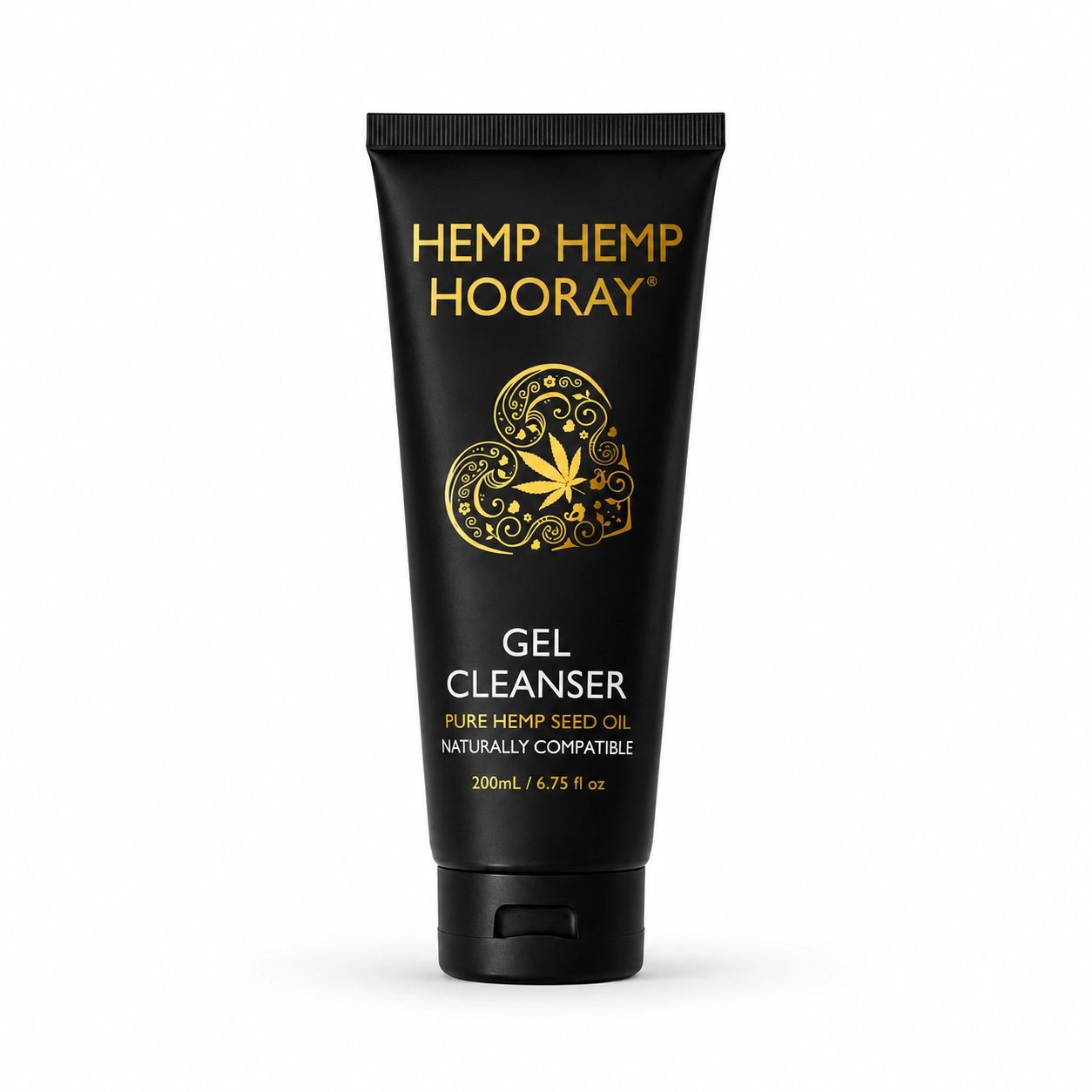 Hemp Hemp Hooray gel cleanser front view with hydrating Hemp skincare formula