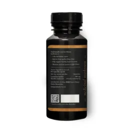 Back label of Superfeast full spectrum reishi sleep support supplement