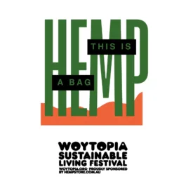 Woytopia - Hemp Tote Bag Green