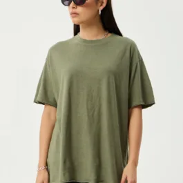 Afends - Slay Oversized Tee Deep Olive