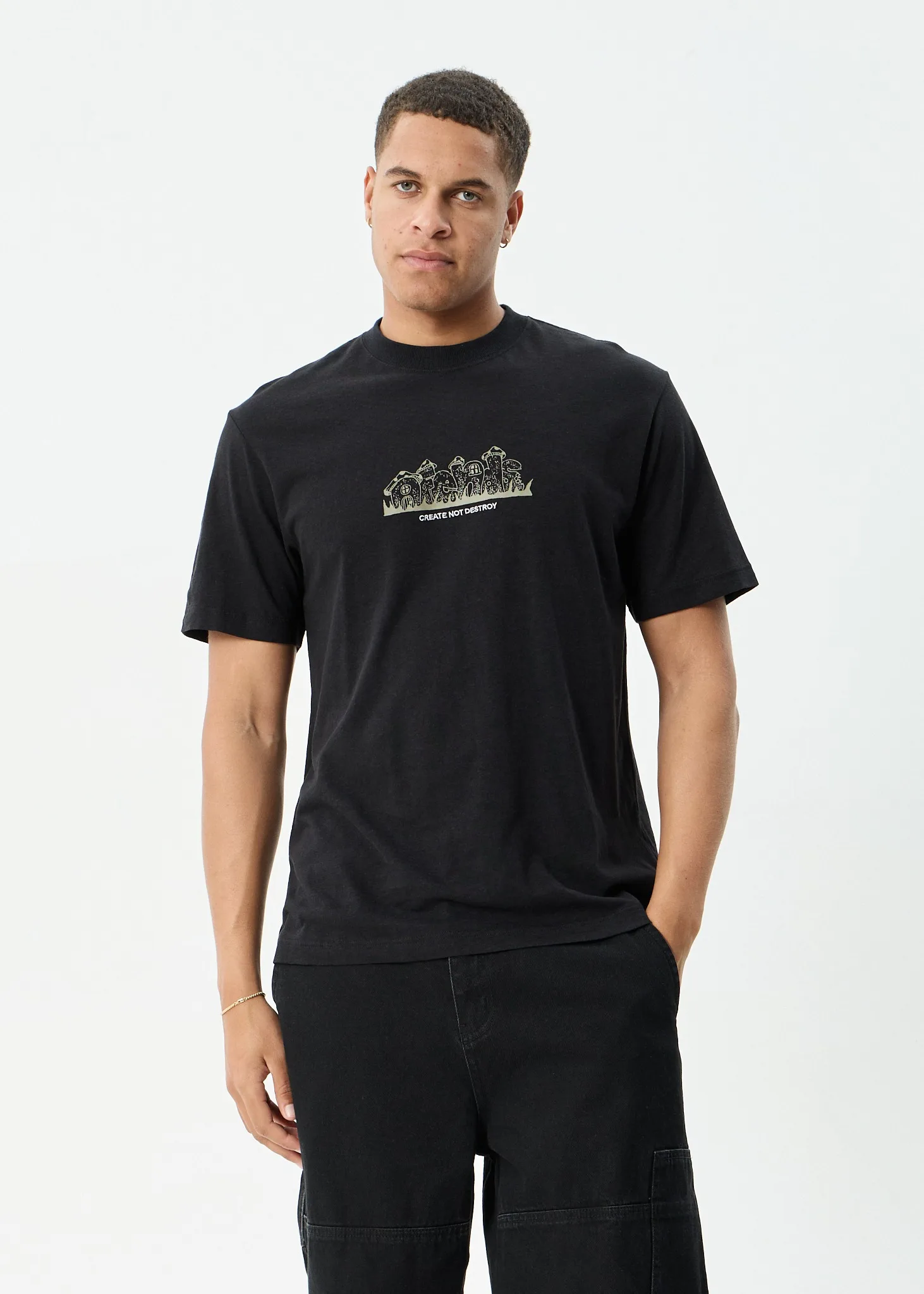 Afends - Allure Retro Tee Black - Image 2